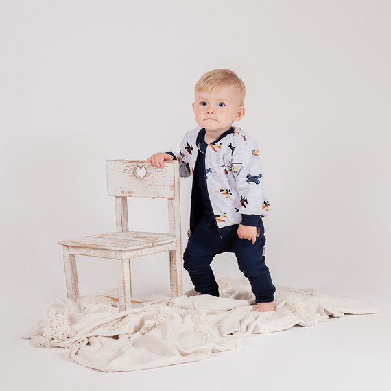 219273 Pantaloni de trening Willy Nicol - bumbac bleumarin cu buzunare