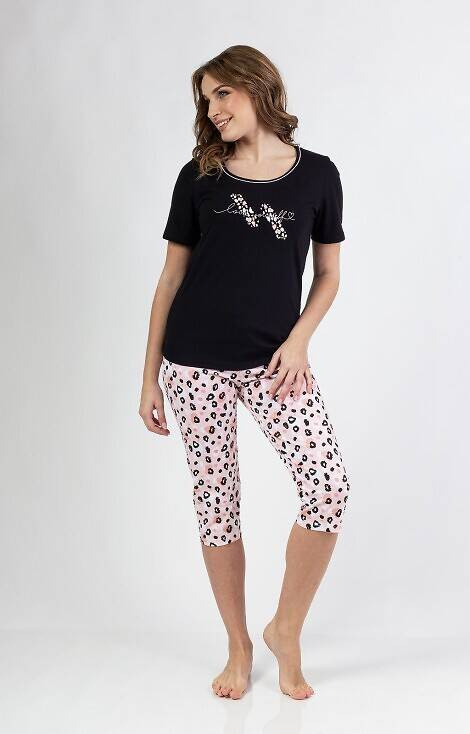 689 Pijama dama Regina - neagra