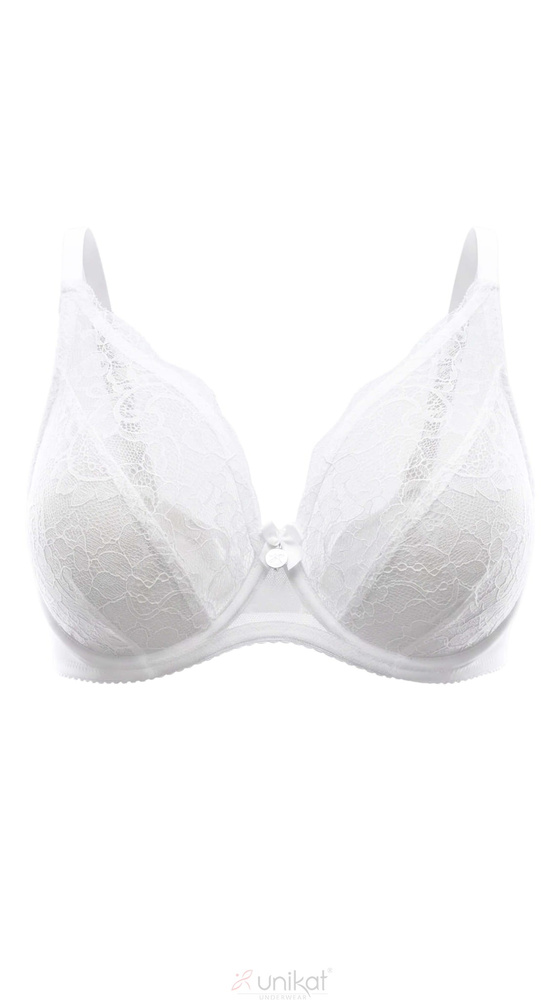 Unikat Solen sutien soft alb dantelă confort ușor zilnic