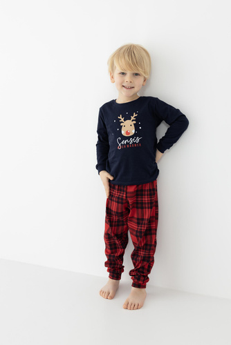 Pijamale pentru copii Nathan Kids Sensis - Bleumarin