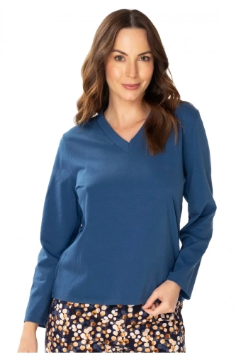 86673 Bluză pijama blugi Lucy Seagull