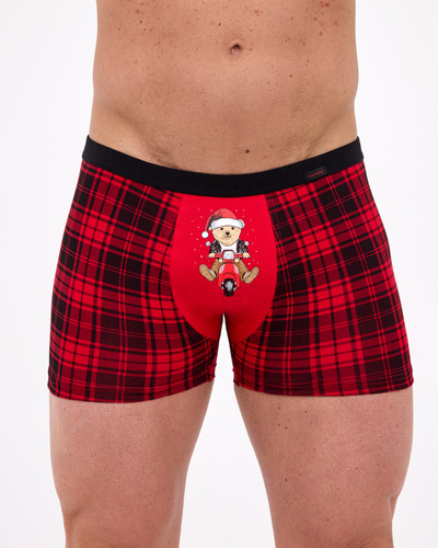 007/78 – boxeri de Crăciun pentru bărbați, 95% bumbac 5% elastan, ambalati într-o cutie