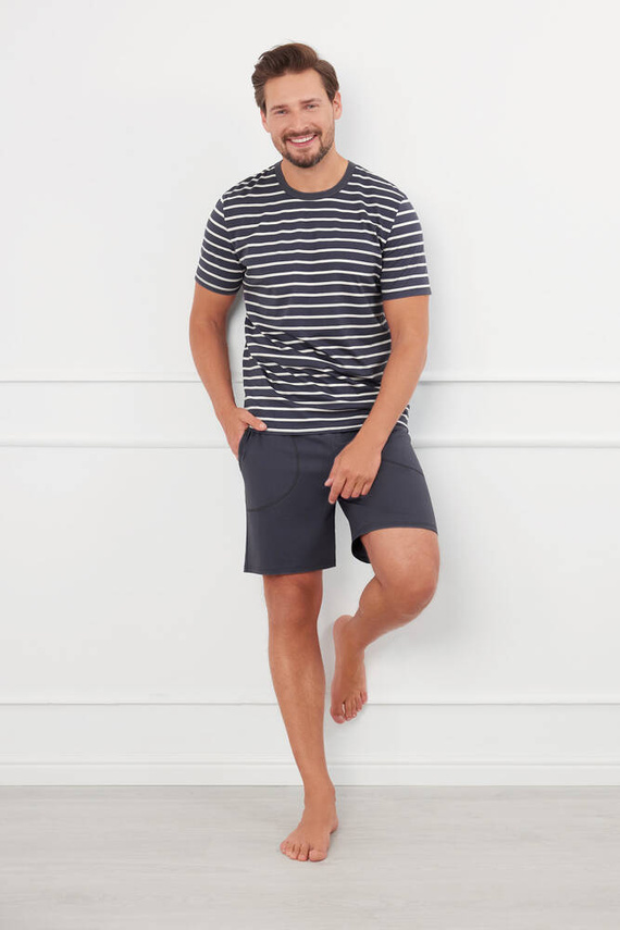 Bert Pijama pentru bărbați Italian Fashion - grafit