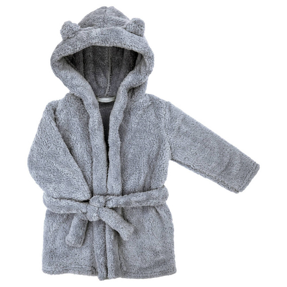 018 22 Halat de baie pentru copii „Basic” Nicol - gri