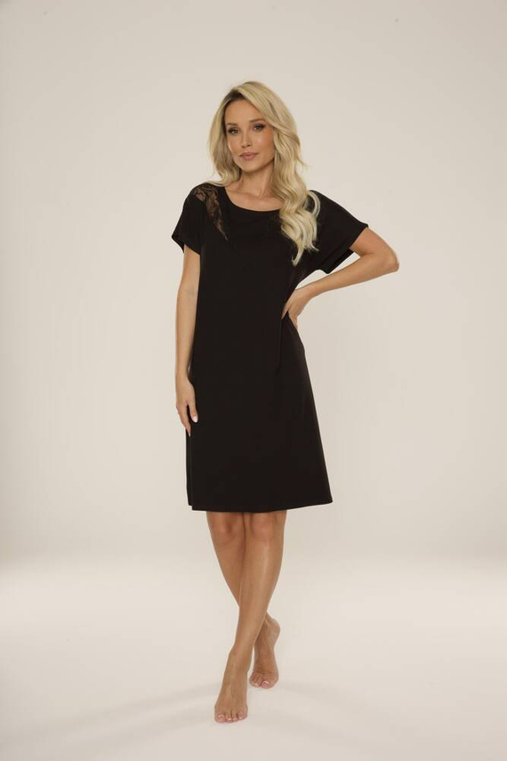 737 Velar Forex cămașă de noapte - negru