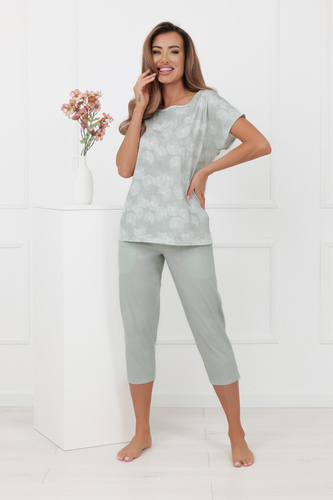 Pijama KALINA Italian Fashion – 100% bumbac, 3/4