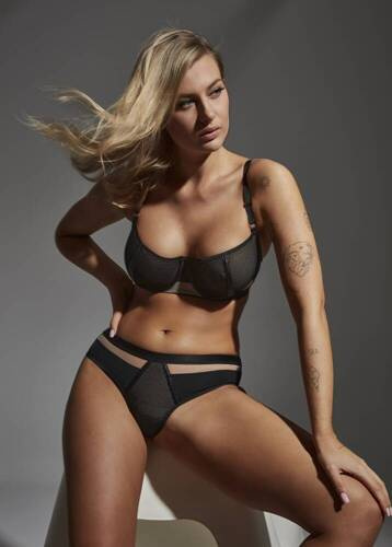 2351 Maxi Lupoline sutien moale - negru bej