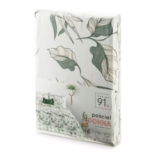 Lenjerie de pat Donna Design 91 florală reversibilă moale cu fermoar