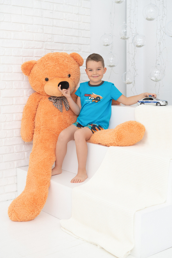 Comics Pijama cu mânecă scurtă pentru băieți, pantaloni Italian Fashion - turcoaz/print