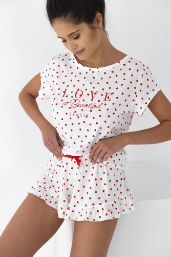 Pijamale Sensis pentru femei Justine - Crem