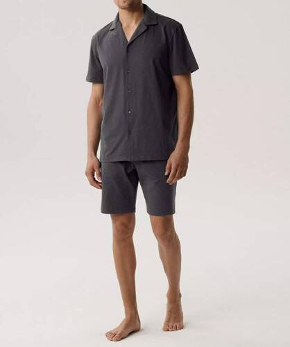 BNMP-003 Pijamale cu mâneci scurte pentru bărbați, gri Atlantic