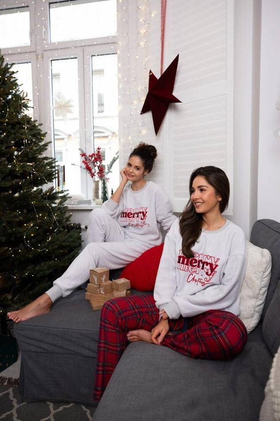 Pijama pentru femei Gween Soft/Flannel Sensis - gri