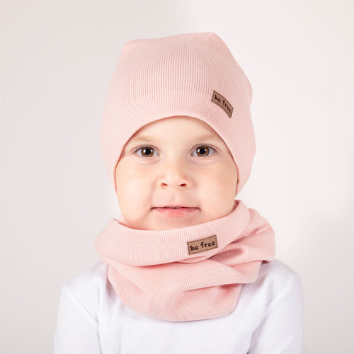 141281 Set palarie + esarfa Nicol - roz