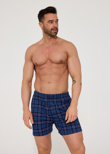 Cornette Comfort 002/338 – boxeri bărbați bleumarin din bumbac 100%