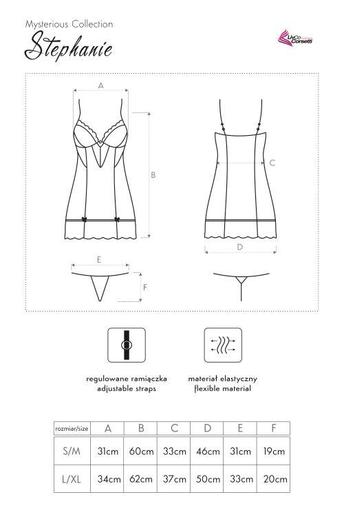 Stephanie LC 90227 Komplet, koszulka i stringi LivCo Corsetti Fashion