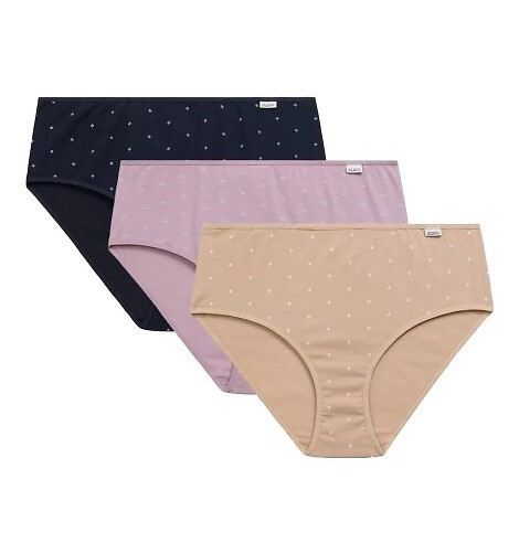 3LP-220 Classic Chiloți damă Atlantic - bej-levănțică-bleumarin