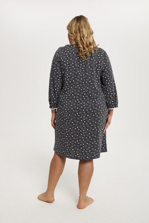 Antilia Cămașă de noapte cu mânecă 3/4 Modă italiană - print