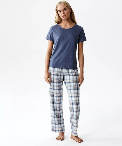 Pijama damă Atlantic NLP-513 modal bumbac mânecă scurtă pantaloni