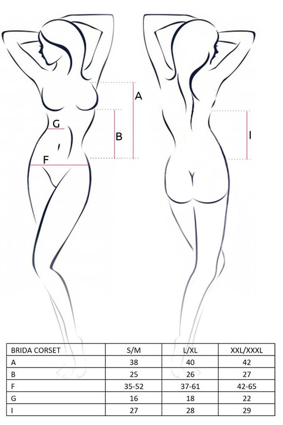 Brida Corset Gorset damski Passion czerwony