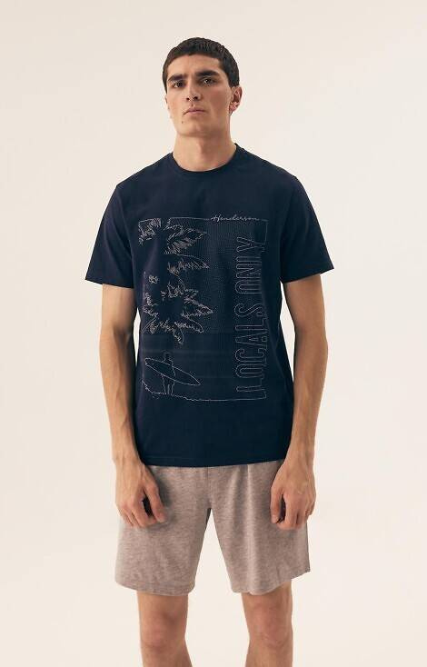 42598 Pijama de surf pentru bărbați Core Henderson - bleumarin