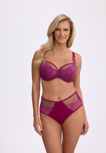 Sutien Semi-Soft Mariana BS0 1384 Gaia Chianti brodat cu armătură