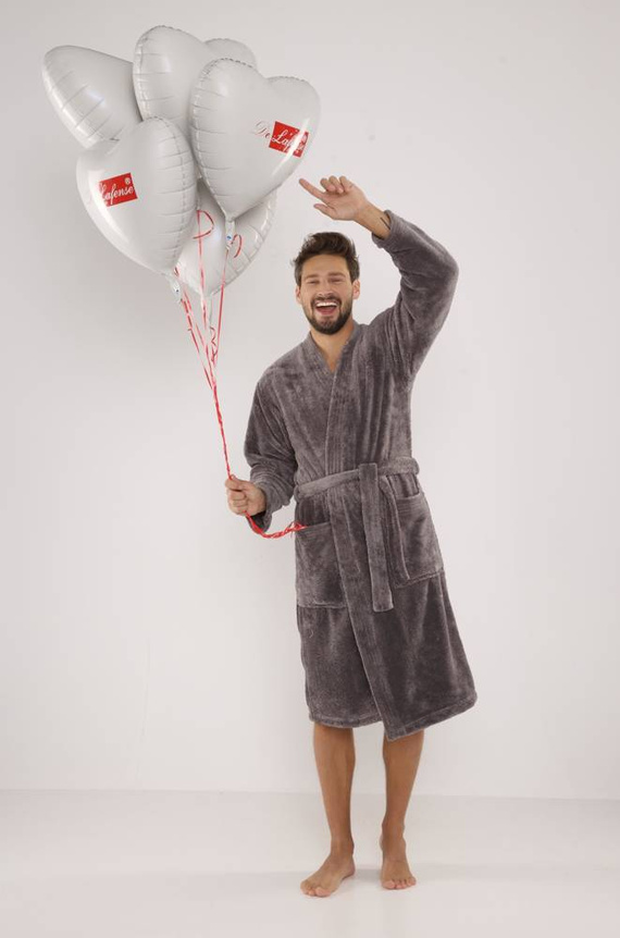 391 Hugo halat de baie pentru bărbați De lafense - gri