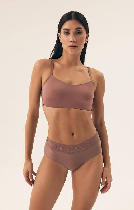 42826 Polly 2 Slip dama pachet de 2 Henderson - roz caramel-deschis