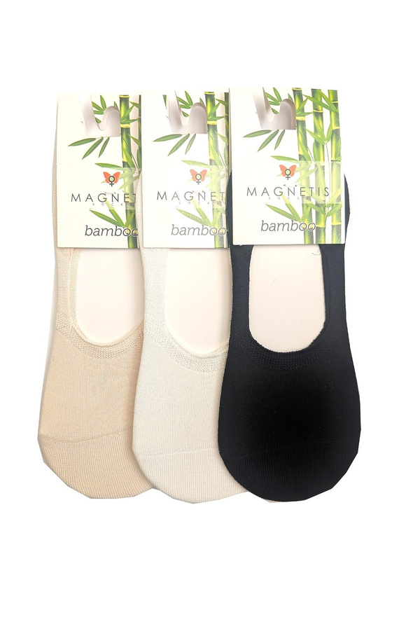 Șosete invizibile balerini Bamboo Magnetis 251145 confort