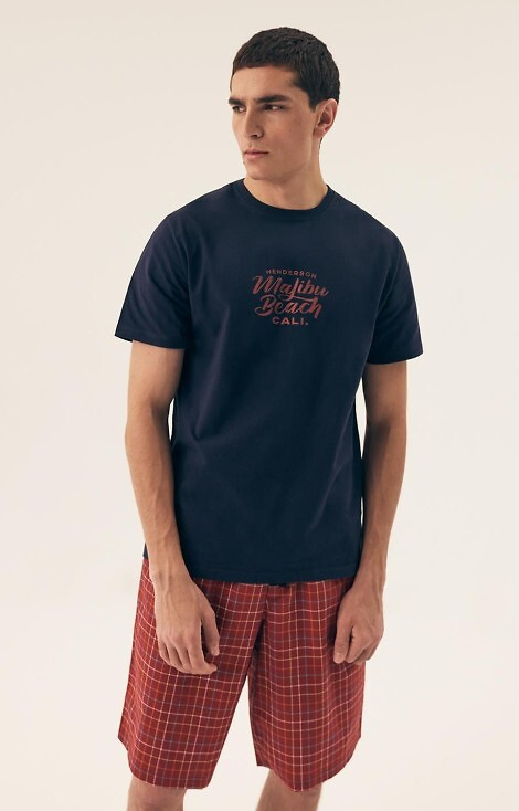 42622 Pijamale premium pentru bărbați Dash Henderson - bleumarin