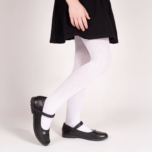 141802 W2 Nicol colanti jacquard - alb