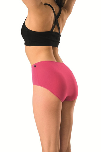 Chiloți damă bambus maxi bikini Key LPF 516 negru-fucsia comozi