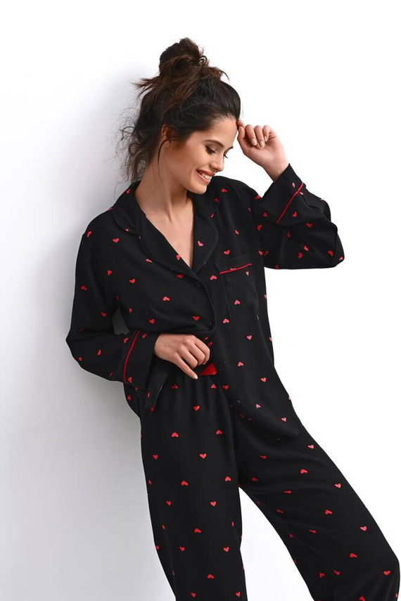 Pijama pentru femei Rolling In Love Sensis - negru