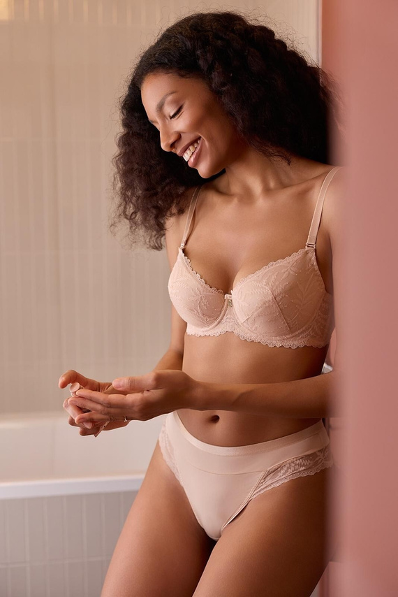 Mefemi by Nipplex Petra DB25 chiloți brazilieni microfibră dantelă