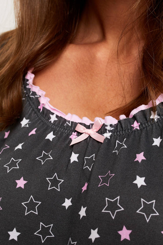 Antilia Cămașă de noapte cu mânecă 3/4 Modă italiană - print