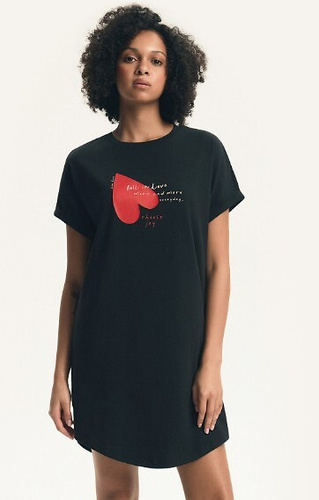 Cămașă de noapte Elain 44496 Henderson – 100% bumbac, inimioare