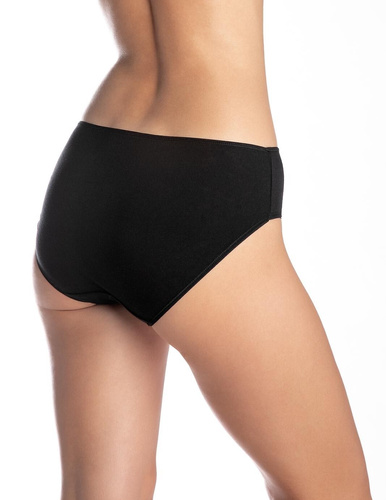 Chiloți de damă L-120BI-94 Lama negru-roșu – bumbac, set de 3, confortabili și clasici