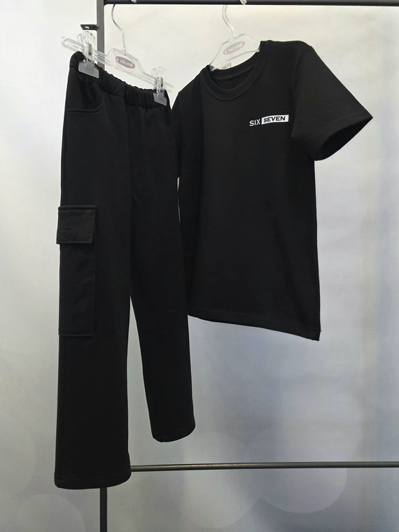 Tricou băieți Six Seven Bambarillo – confort și purtare zilnică black