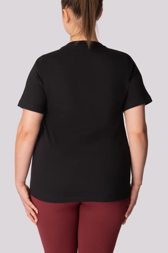 Regular Base Tricou dama Mona negru