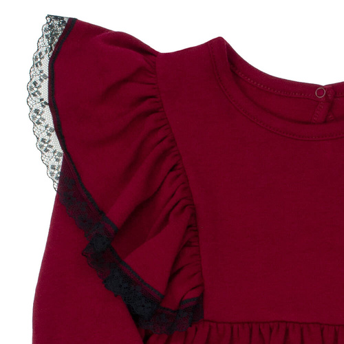 163178 Rochie pentru fete „Magia Crăciunului” Nicol - visiniu