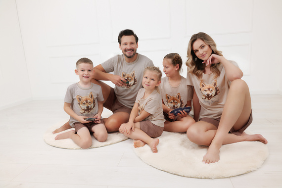 Pijama băiat Shiba Italian Fashion 100% bumbac șort