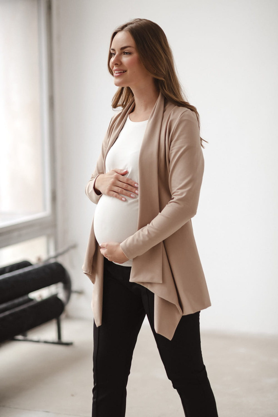 Cardigan de maternitate Mama Wrap Milk&Love bej