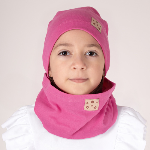 141304 Set palarie + esarfa Nicol - roz