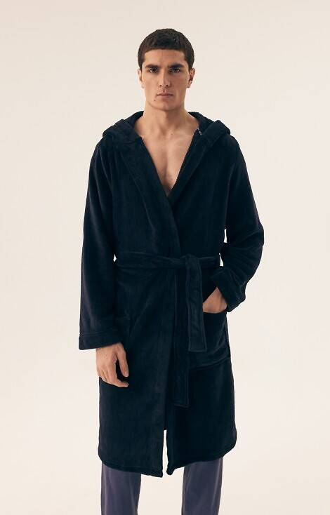 42769 Halat de baie pentru bărbați Orbit Henderson - bleumarin