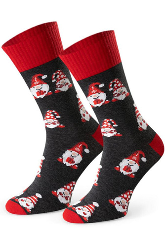 Art.136 Ciorapi barbati de Craciun Steven melange graphite 174 – Modele de Craciun, bumbac