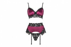 Nahir Maroon Komplet damski LivCo Corsetti Fashion  