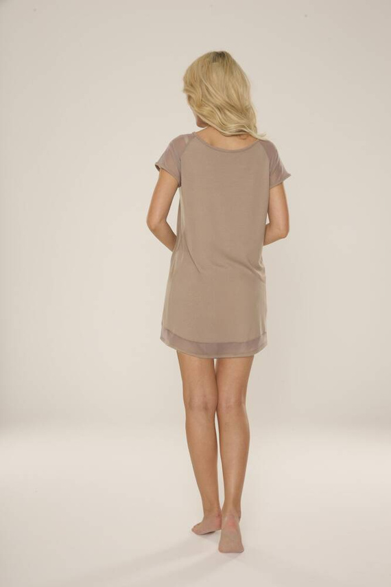 767 Cămașă de noapte Carmel De Lafense - moka deschis