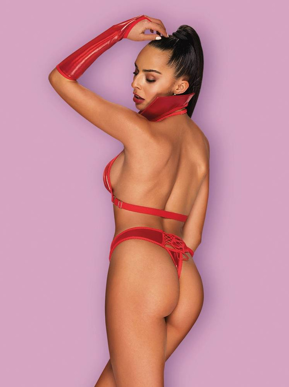 Vampines Seksowny Komplet damski Obsessive czerwony 