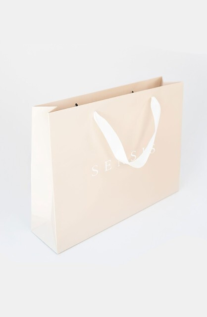 Pungă cadou Sensis – hârtie, medie L26 (40×10×30 cm)