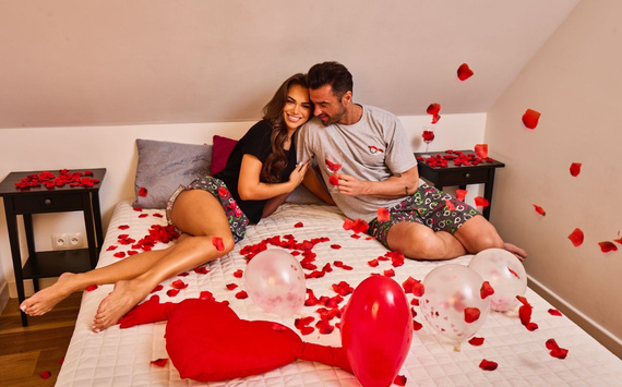 Pijama Bărbați Cornette Love Symbols 326/206 – Bumbac Confortabil | Tricou Mânecă Scurtă & Pantaloni Scurți | Cadoul Ideal de Valentine’s Day