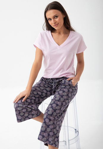 314 pijamale de dama Luna - mov roz